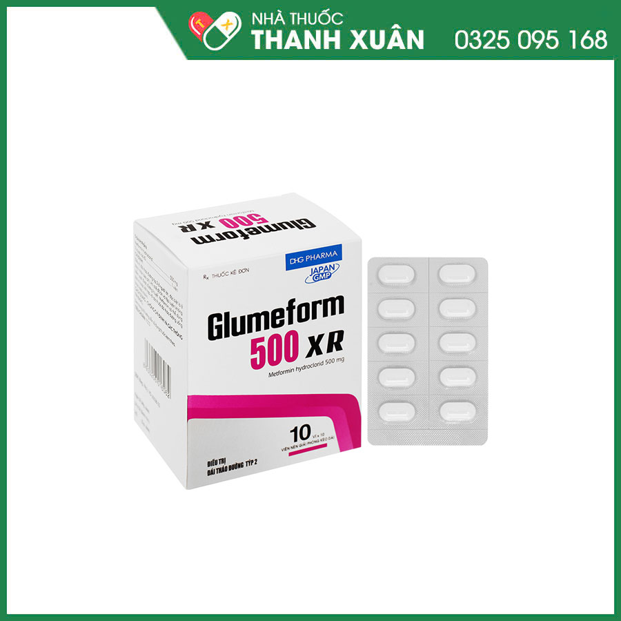 Glumeform 500 XR thuốc điều trị đái tháo đường tuýp 2